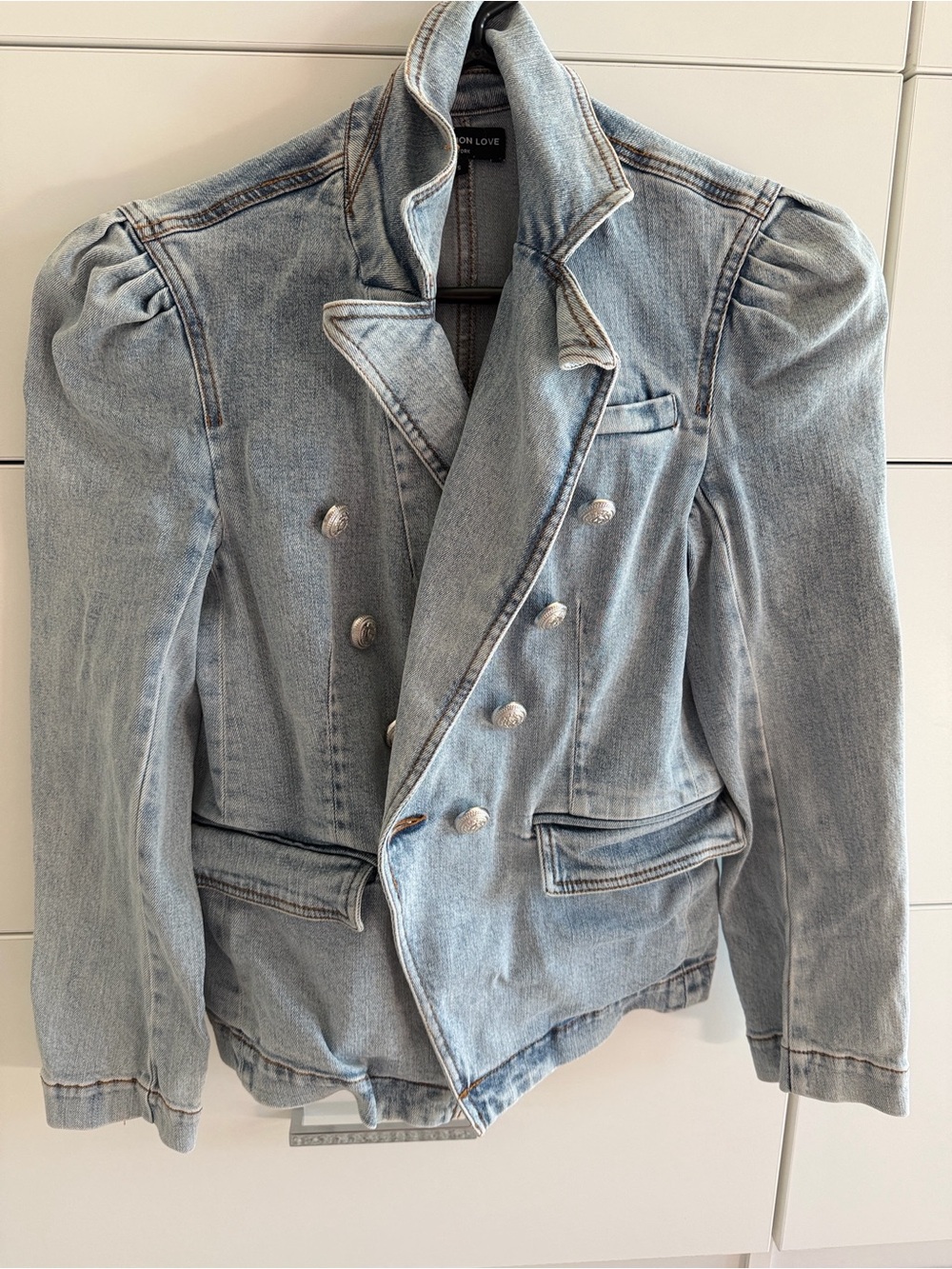 Generation Love Sutton double breasted jean jacket
